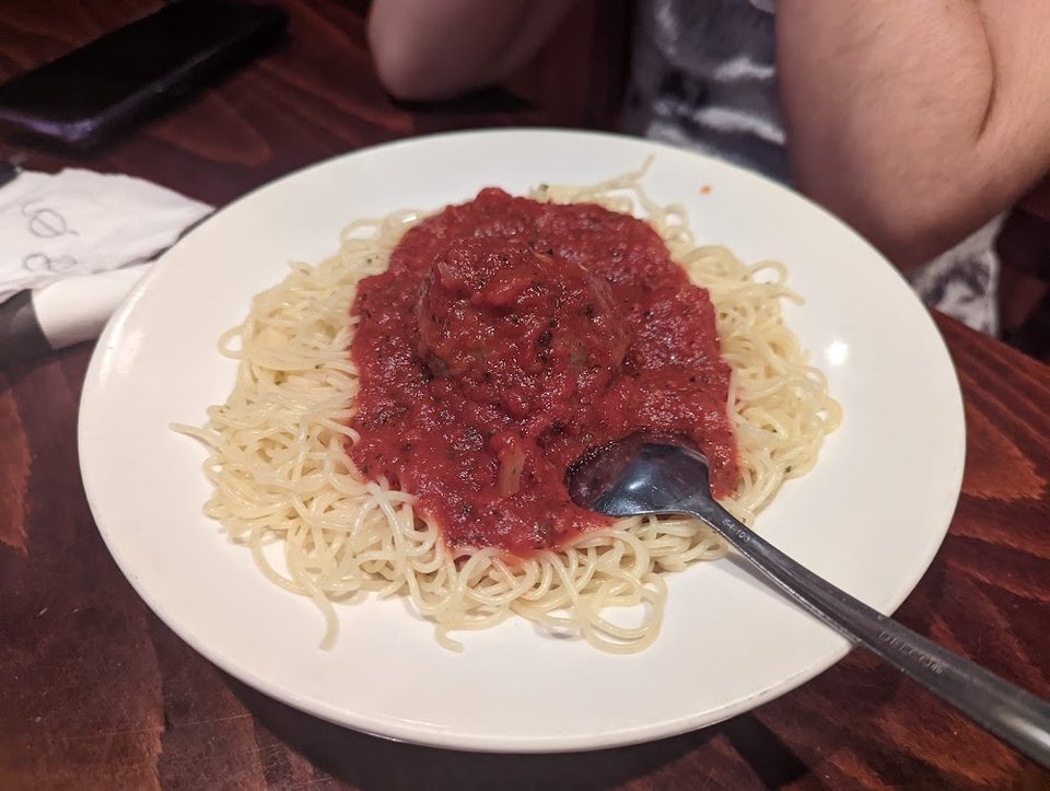 Children's Spaghetti and Meatballs